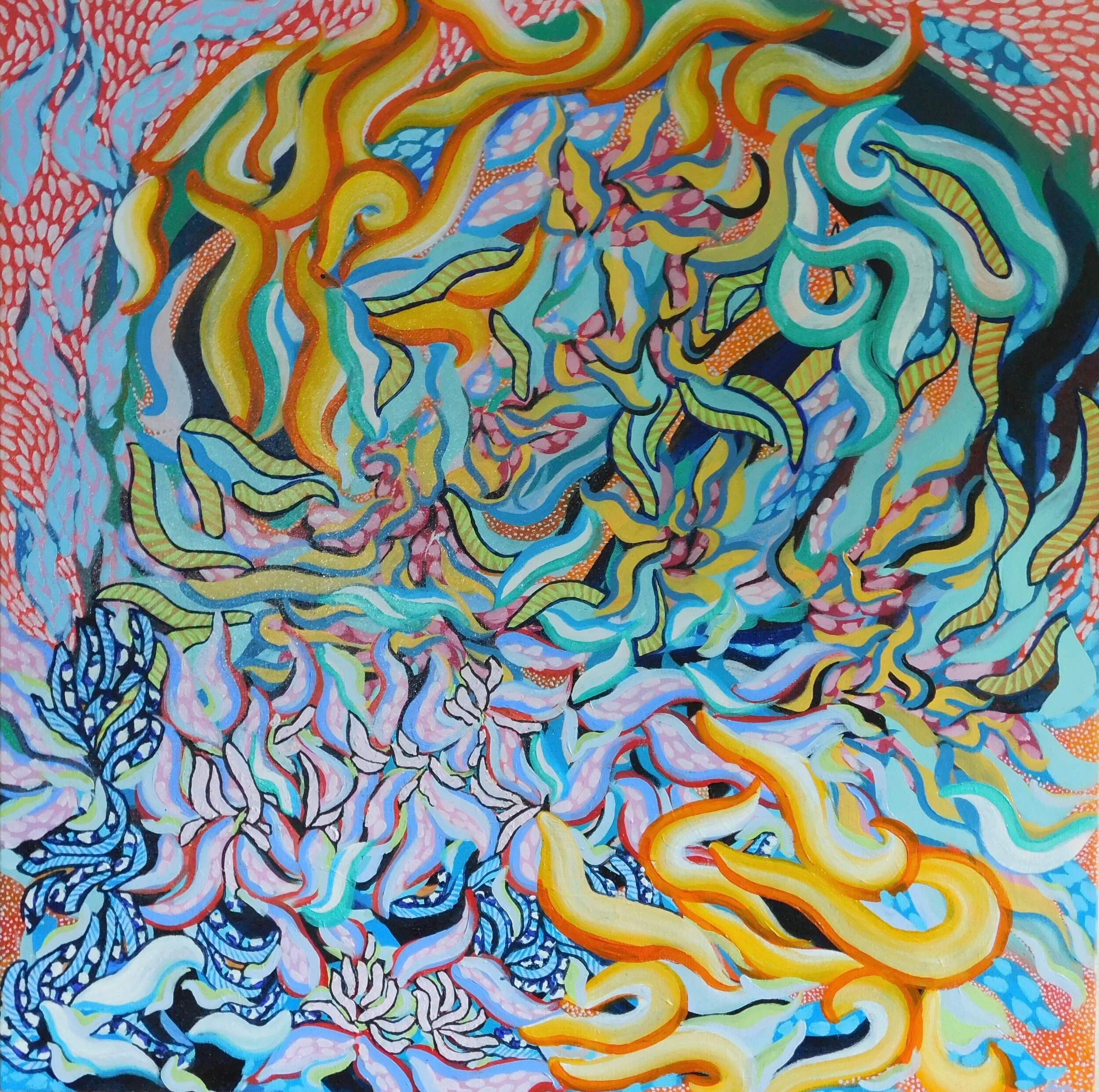 36" x 36" acrylic on canvas