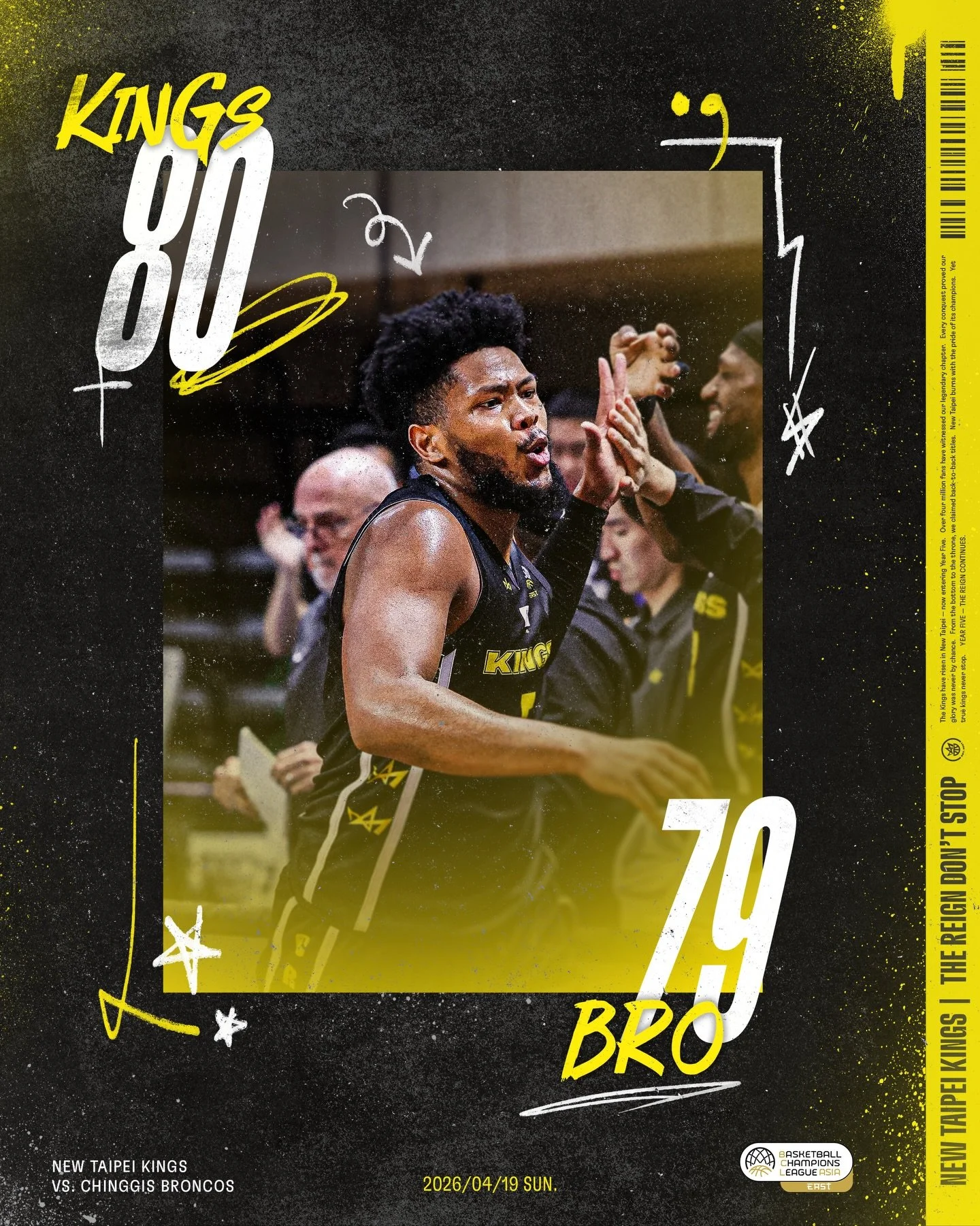 BCL 二連勝 🔥

禁衛軍找回節奏，拿下連勝，繼續保持競爭心 😤 持續挑戰 Let&rsquo;s Go Kings 👑

#2026BCLAsia
#NewTaipeiKings
#CrownTheCity
#TheReignDontStop