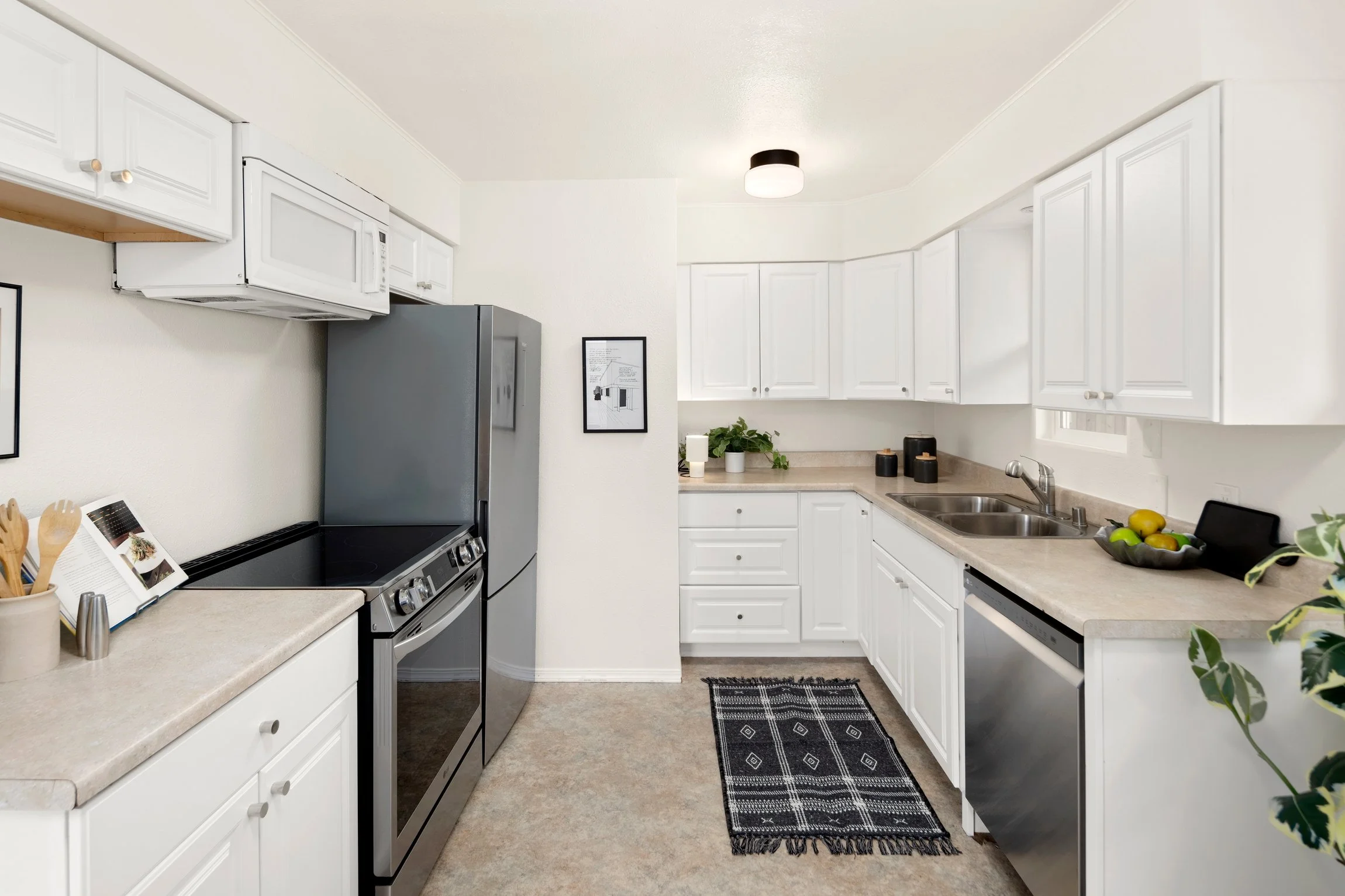 New appliances and plenty of counter space