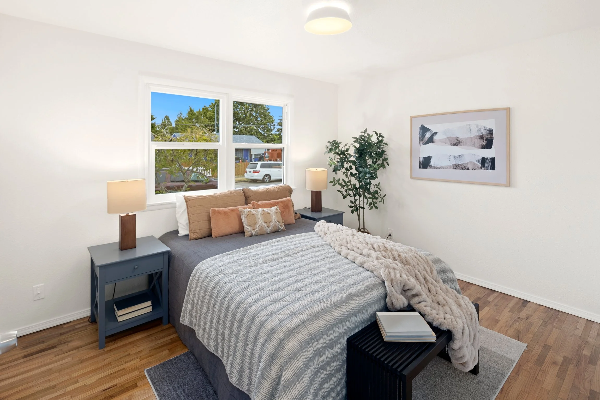Two generous sized rooms give versatility to this home