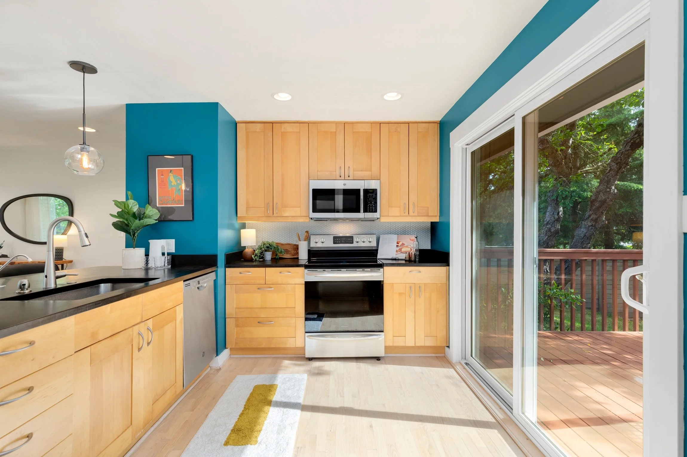 open concept kitchen with modern taste and flare