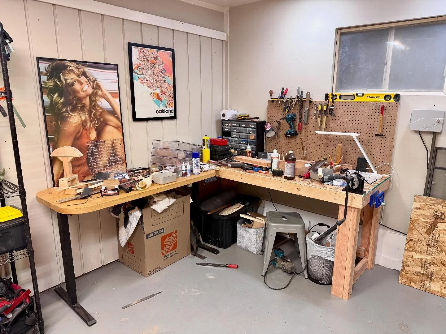 New workspace!  In six months, this&rsquo;ll all be organized.  Also, here&rsquo;s what I&rsquo;m currently working on.