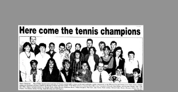 Managed to win the Kilkenny Senior Tennis Cub Mens Championships