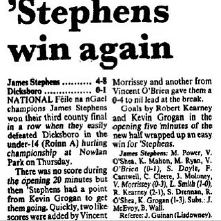 Enjoyed playing hurling for my club team James Stephens