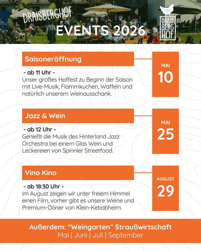 EVENTS 2026 // Hier kommt unsere Event&uuml;bersicht f&uuml;r 2026! Details bekommt Ihr wie immer rechtzeitig auf unseren Social Media Kan&auml;len (Insta, Facebook, WhatsApp-Kanal), unserer Website und in unserem monatlichen Veranstaltungsnewsletter
