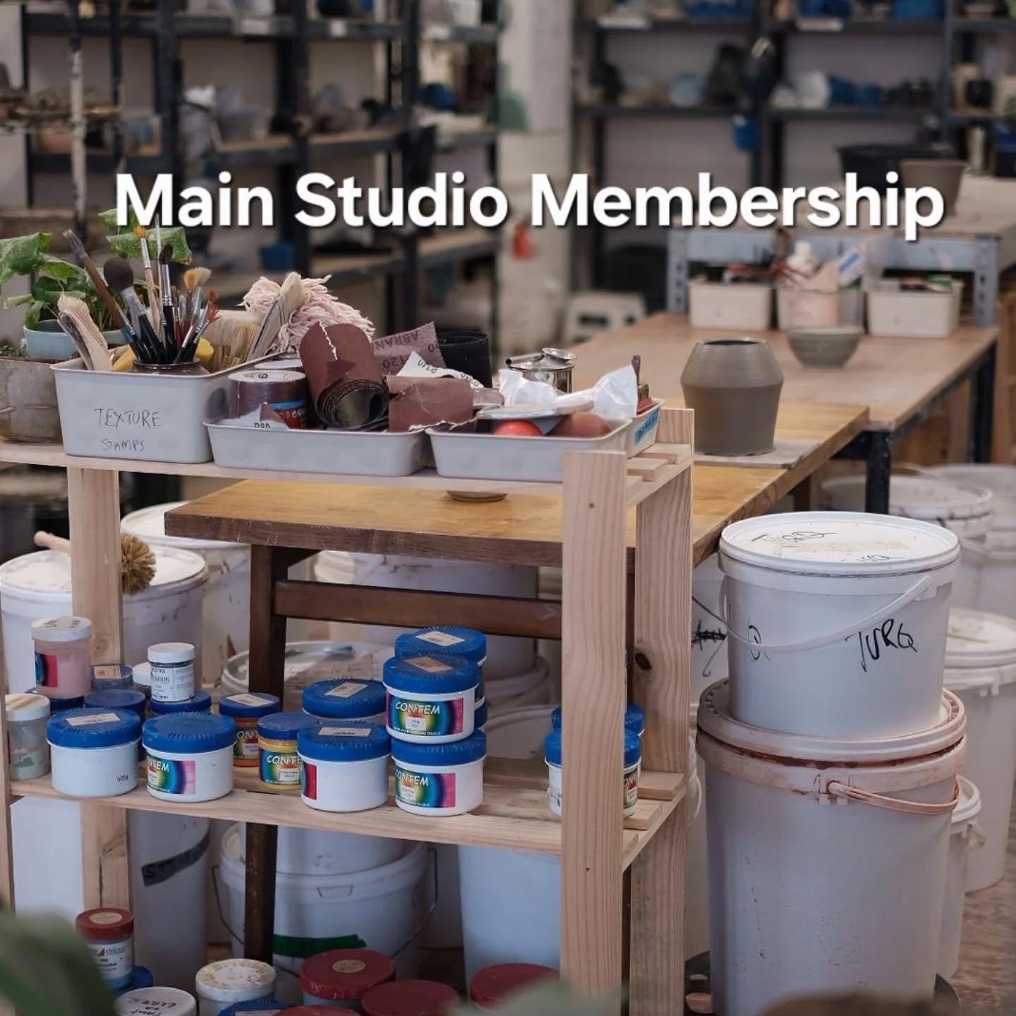 NEW MAIN STUDIO MEMBERSHIP PLAN
Our new membership plan is in addition to our dedicated members' room in the basement. 
For those looking for seaside views and time to work independently, for either 5 or 7 hours per week in the main studio. 

You can