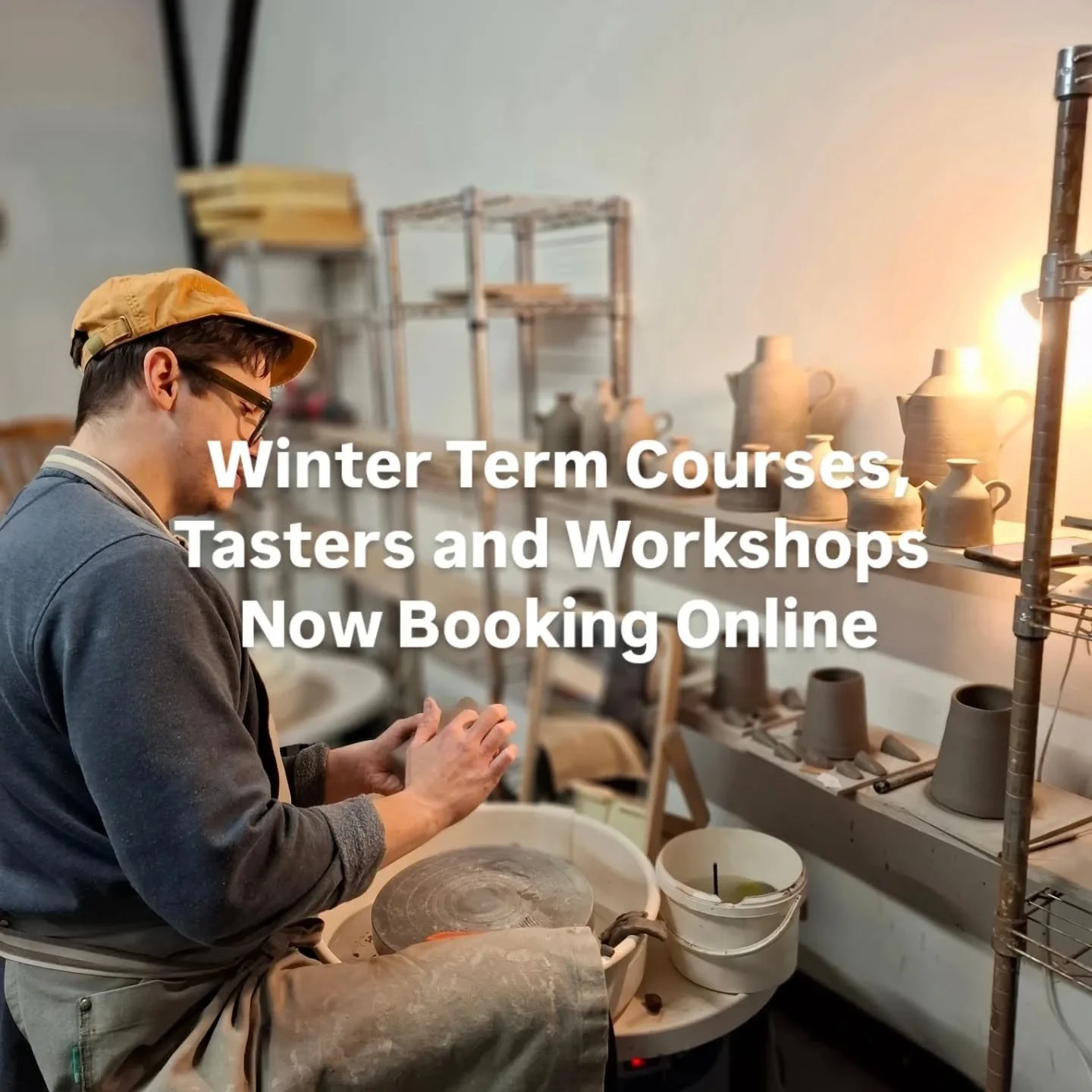 Winter Term Courses Starting 5th January.
Places availble for wheel throwing in the evening classes and Wednesday hand building 10-1, 2-5 and 6-9pm. 

Join now, link in bio