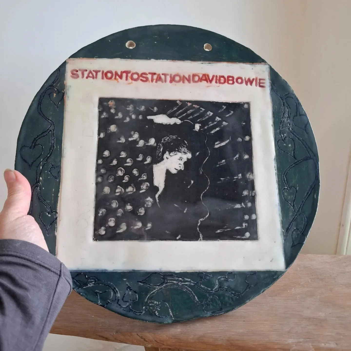 Tribute to Bowie. 

#stleonardsceramics #ceramics #bowie