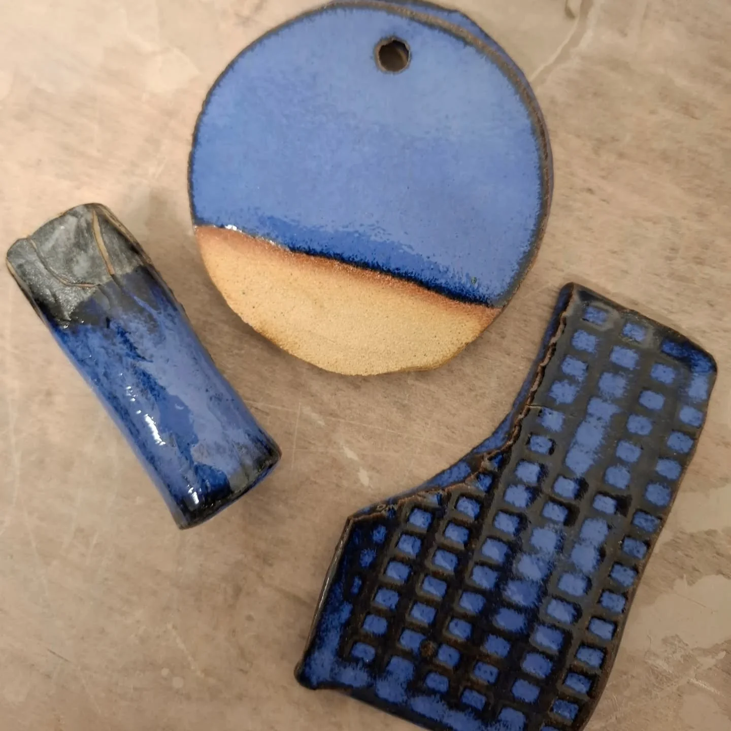 Electric Blue! 
Our newest glaze developed from one of our most stable base recipes. 

Its a fun glaze with texture, breaking black. 

We introduced 3 new glazes over the last month, so we will take a break now from testing. 

#stleonardsceramics #gl