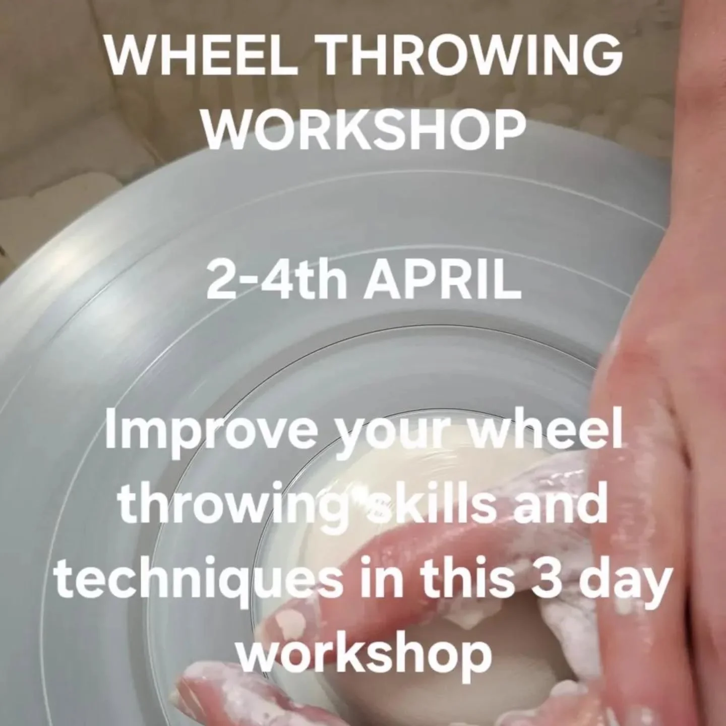 2-4th April
10am-3:30
Teacher- Kim Kish

This three-day hands-on workshop is for students who already have basic wheel-throwing experience and are ready to refine their skills, build confidence, and explore more advanced forms. The focus will be on i