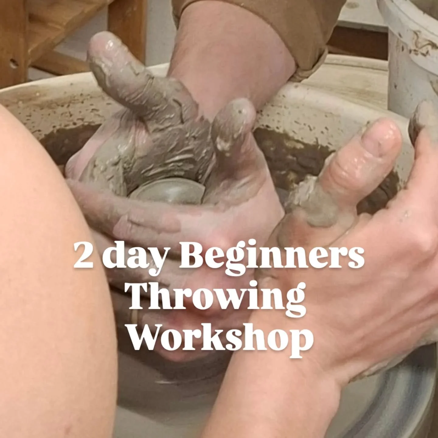 is 2-day throwing workshop is for absolute beginners or those who have already take a taster session or who want more time to throw, trim and add handles and decoration. 

Learn how to prepare clay, centre on the wheel and make cups, mugs, bowls, and