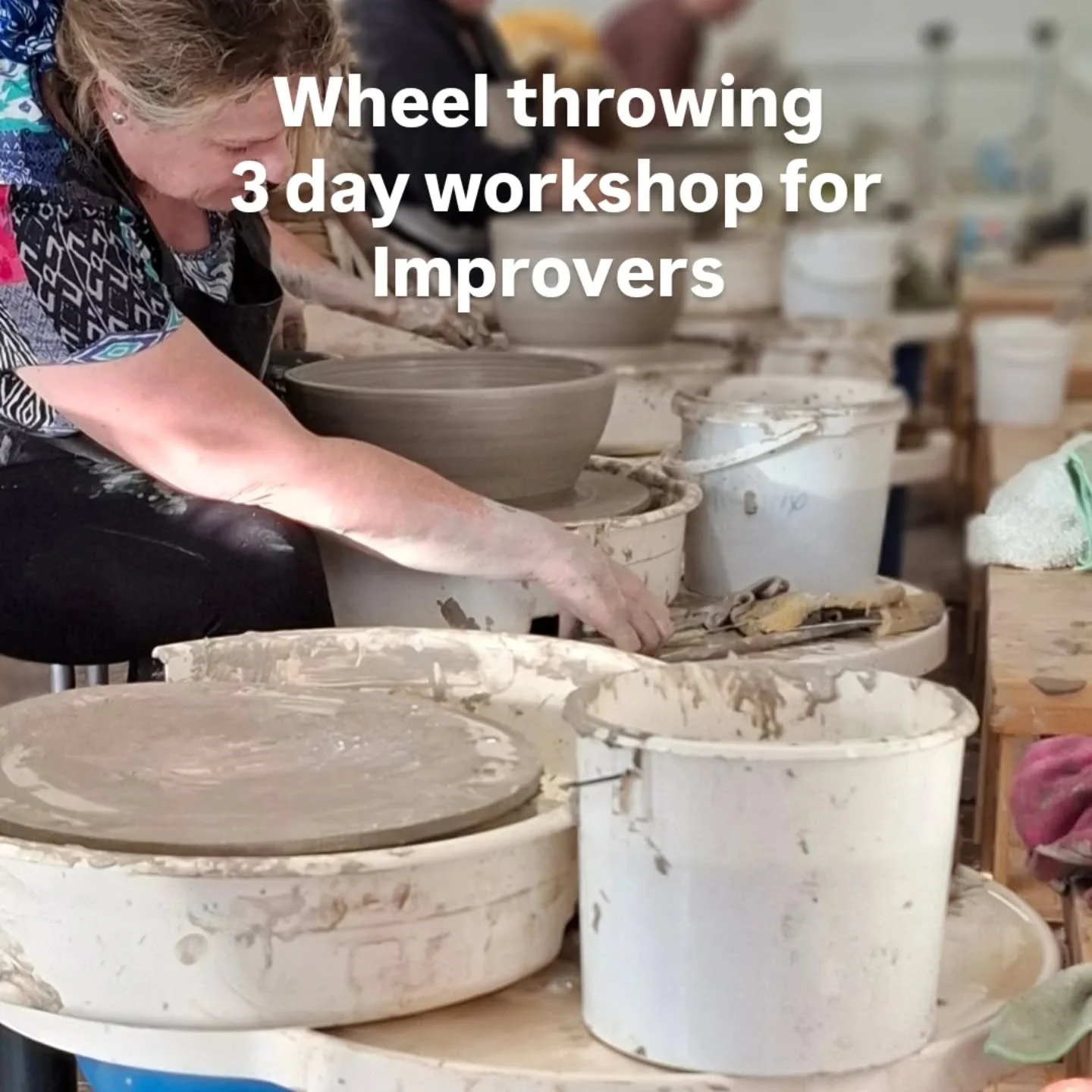 This three-day hands-on workshop is designed for students who already have basic wheel-throwing experience and are ready to refine their skills, build confidence, and explore more advanced forms. The focus will be on improving technique, consistency,