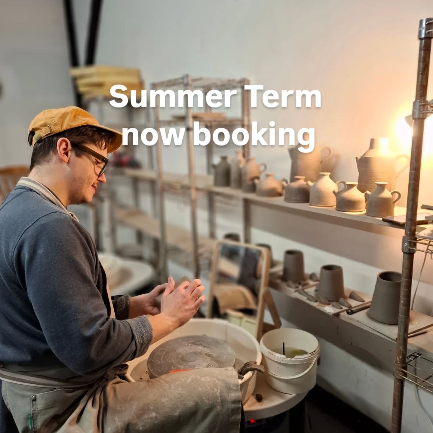 Summer Term Courses Now Available to book online.

7 week wheel throwing Monday, Tuesday, Thursday 10-1 and 6-9pm 

7 week hand building Wednesdays 10-1, 2-5 and 6-9pm 

4 week wheel throwing course, Friday 6-9pm

Plus taster sessions and workshops

