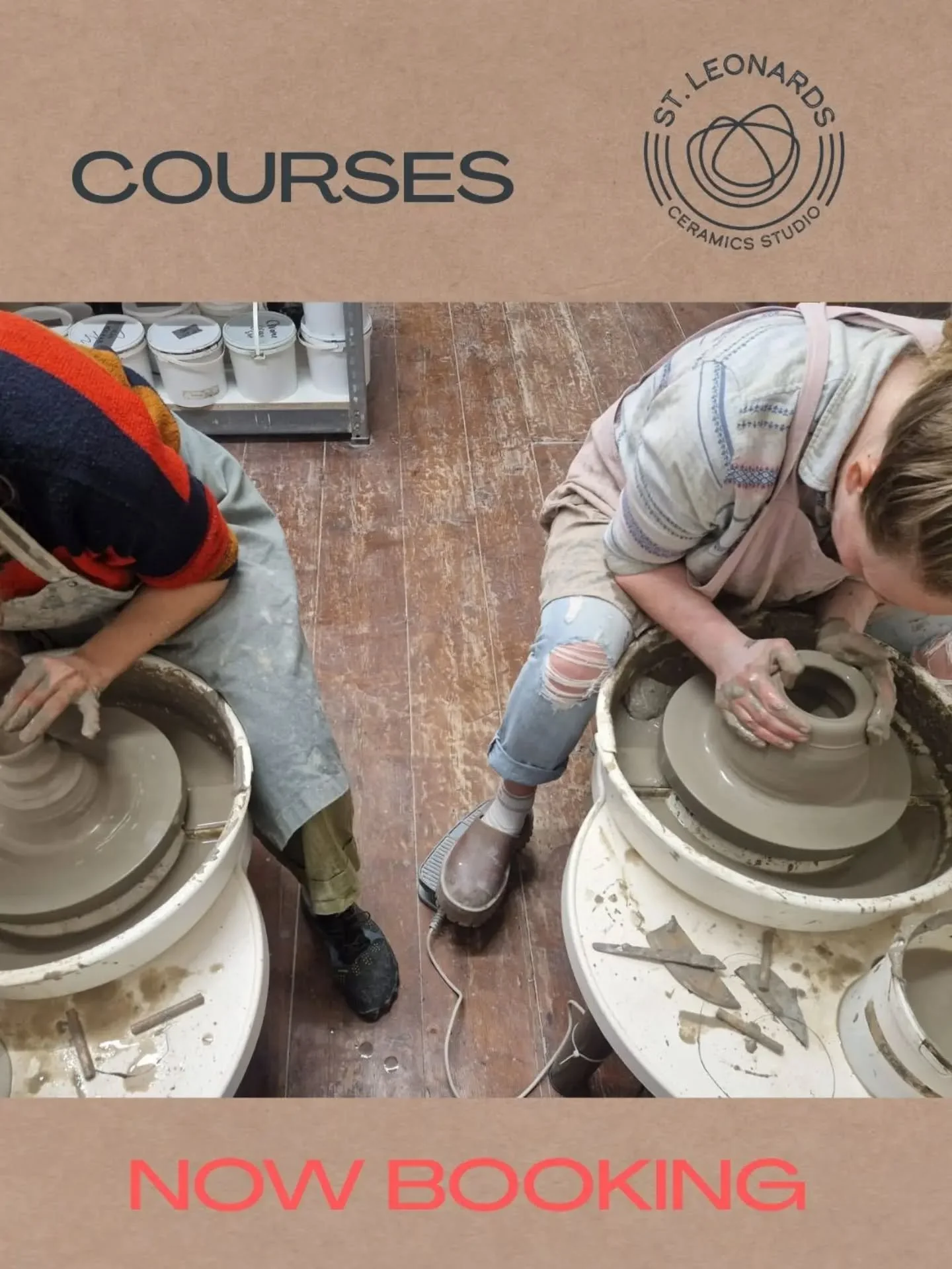 Courses now booking for next term, beginning 2nd November.

*6 week wheel throwing courses
*6 week hand building courses 
*5 week short wheel throwing Friday nights

Beginners and all levels in all of our classes. 

Access to 30 custom made glazes an