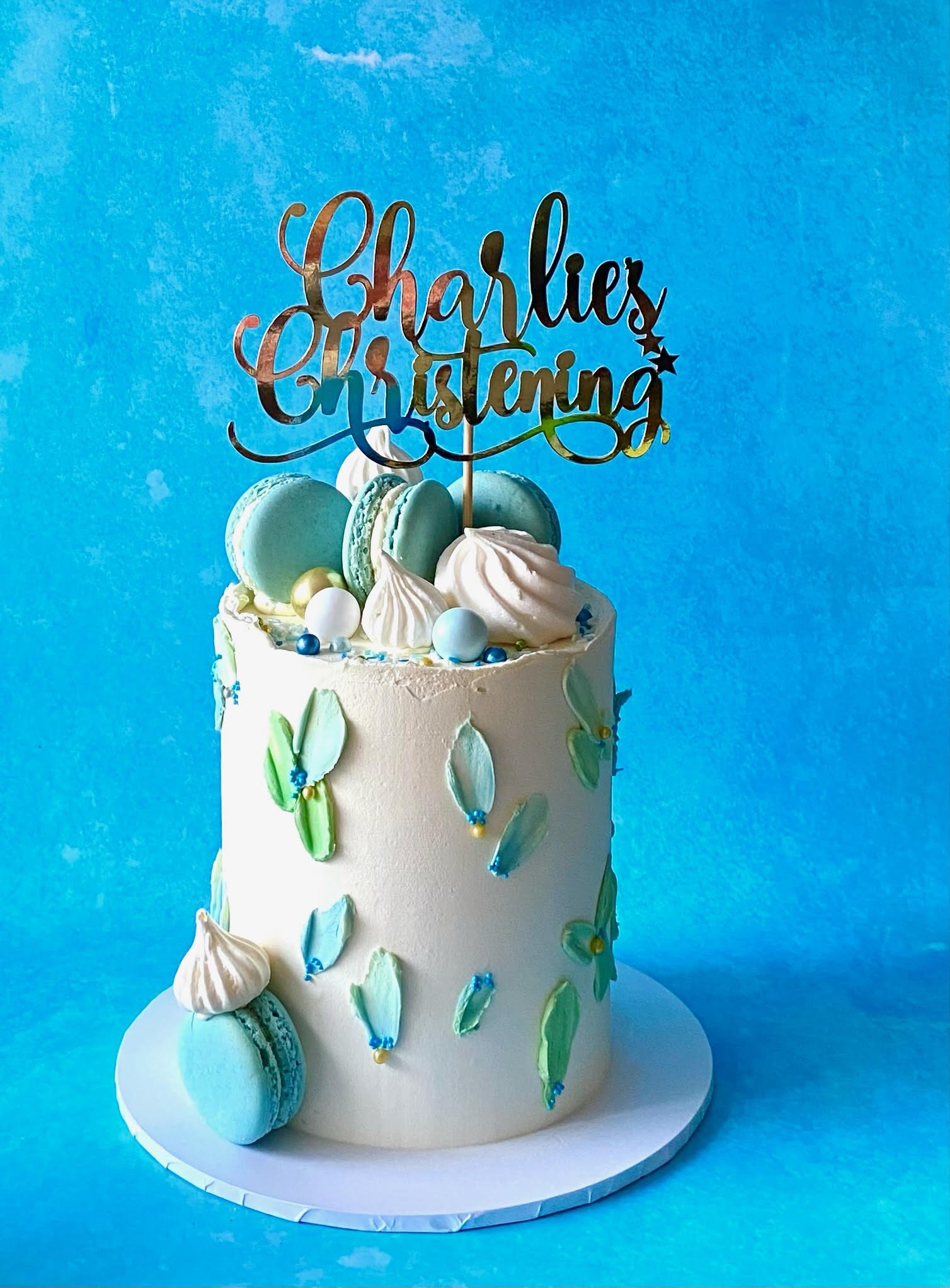 blue white green christening cake baby boy buttercream.jpg