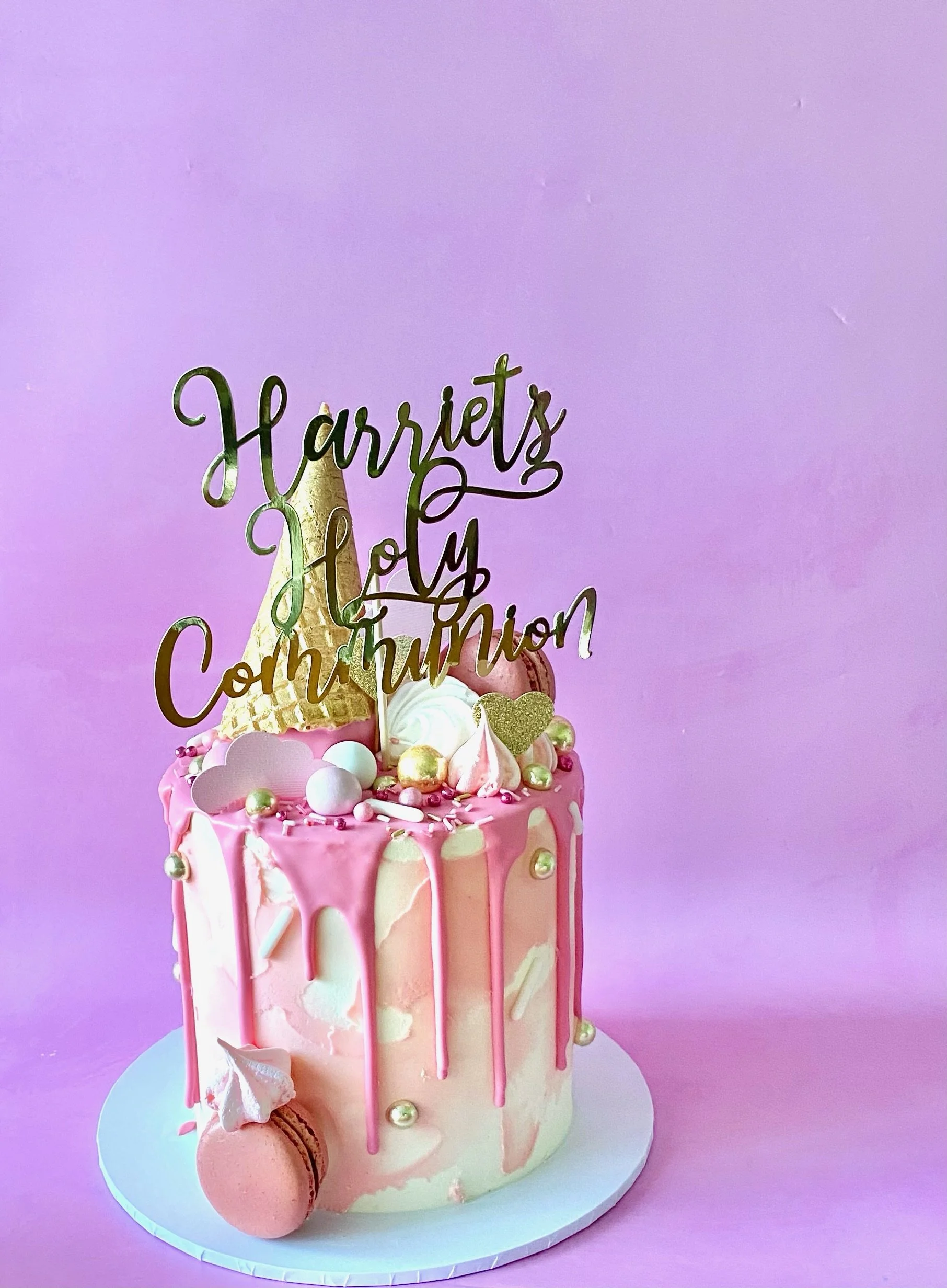 communion pink gold cake girl birthday confirmation.jpeg