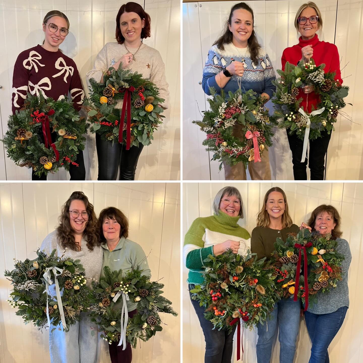Yesterday&rsquo;s event brought our Christmas Wreath Workshops to a close for this year. Attached are photos of just some of the beautiful wreaths that were created. 

Thank you to everyone who attended our workshops this season. We have as much fun 