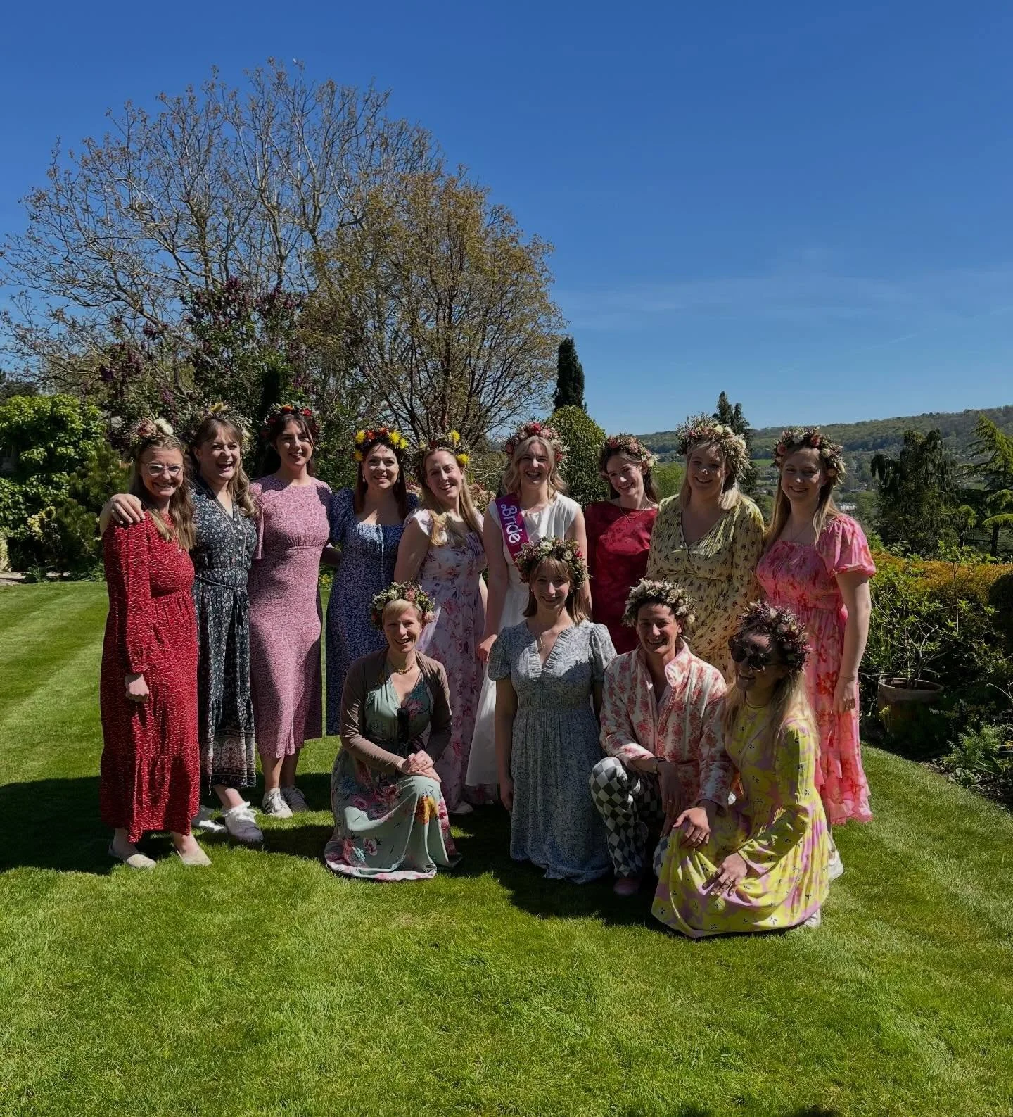 It was a beautiful sunny day, full of laughter and good cheer as we made some very pretty crowns together.