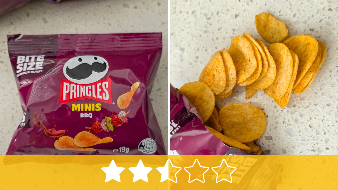 Pringles Minis BBQ Flavour with rating
