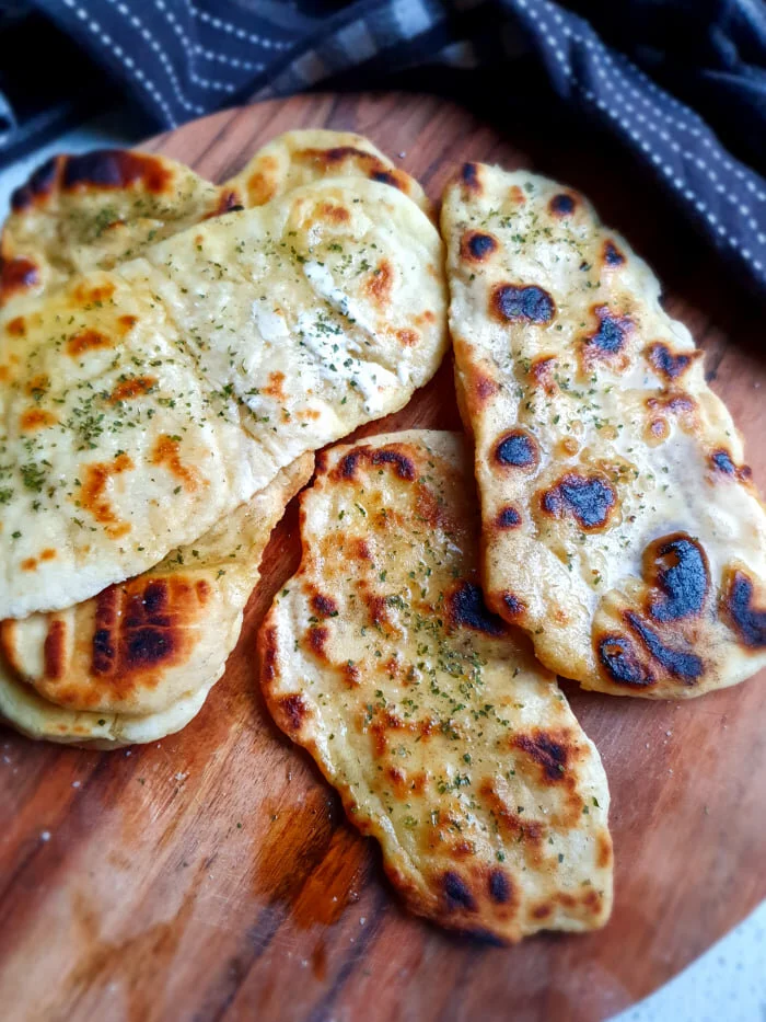 Easy Vegan Naan - 3 Ingredients Only