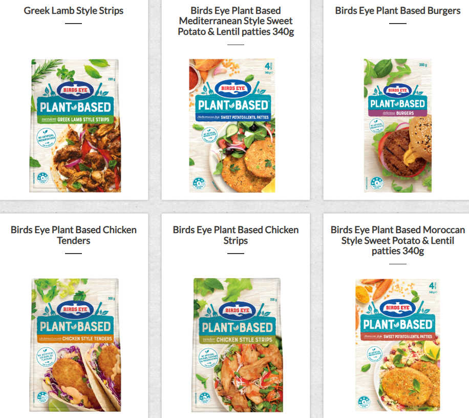 Birds Eye Discontinues Its Plant Based Range in Australia