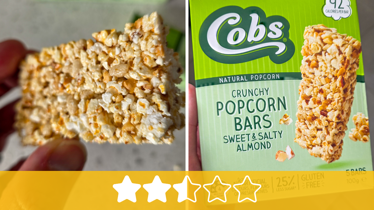 Cobs Crunchy Popcorn Bars Sweet &amp; Salty Almond Review