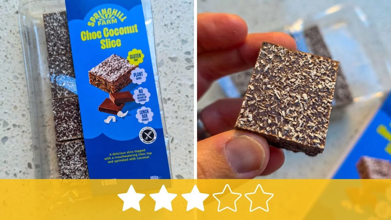 Springhill Farm Choc Coconut Slice Review