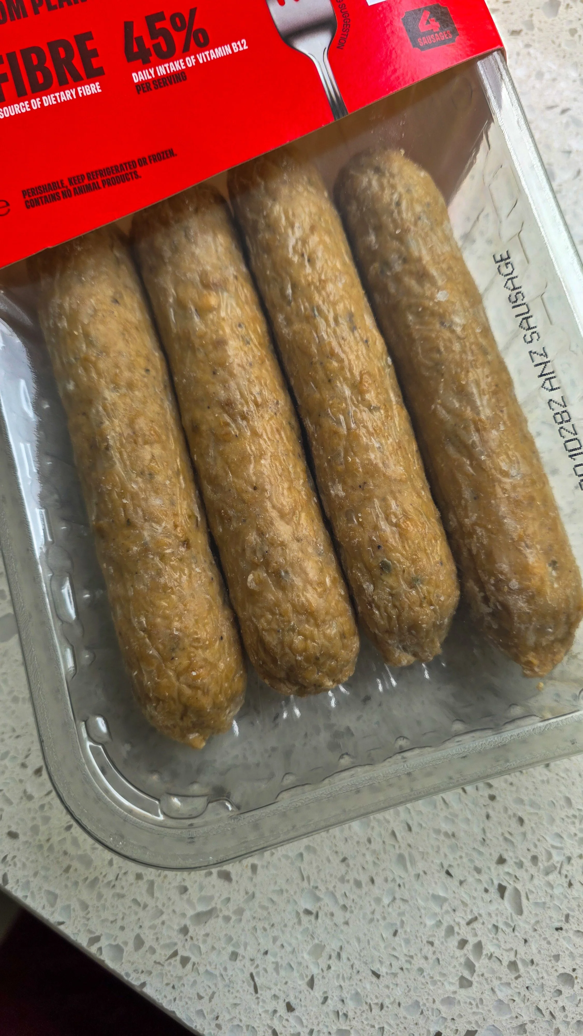 Impossible sausage packaging