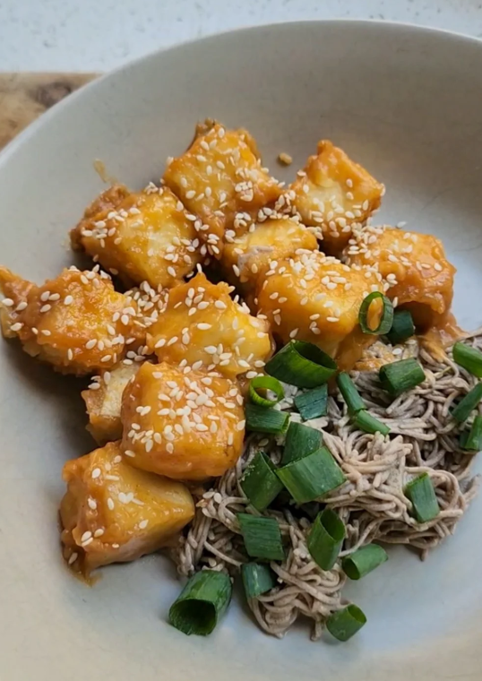 soba noodles with satay tofu