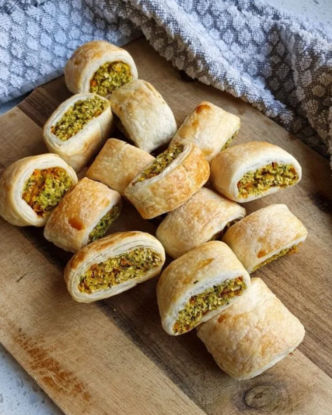 Tofu Ricotta and spinach pastries