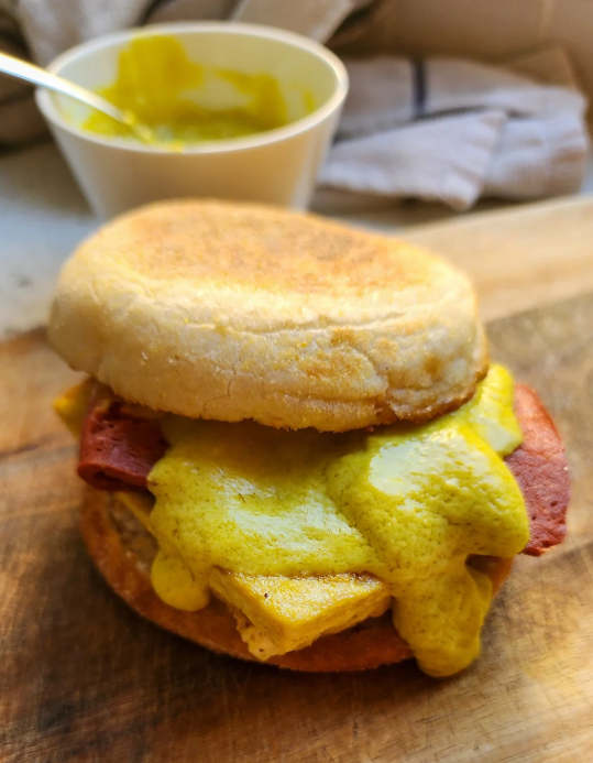 Tofu egg mcmuffin recipe