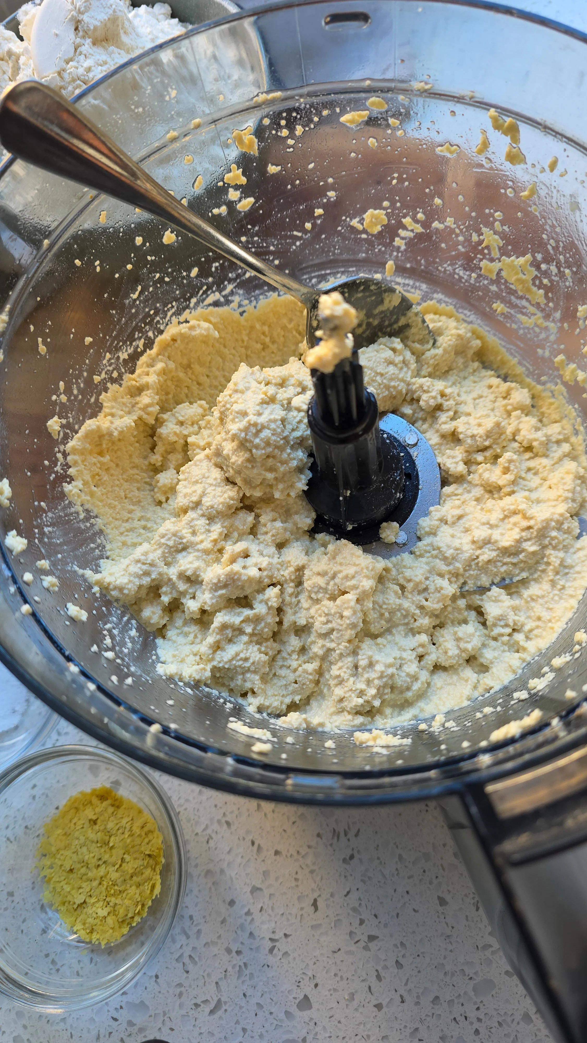 tofu scone mixture in a blender