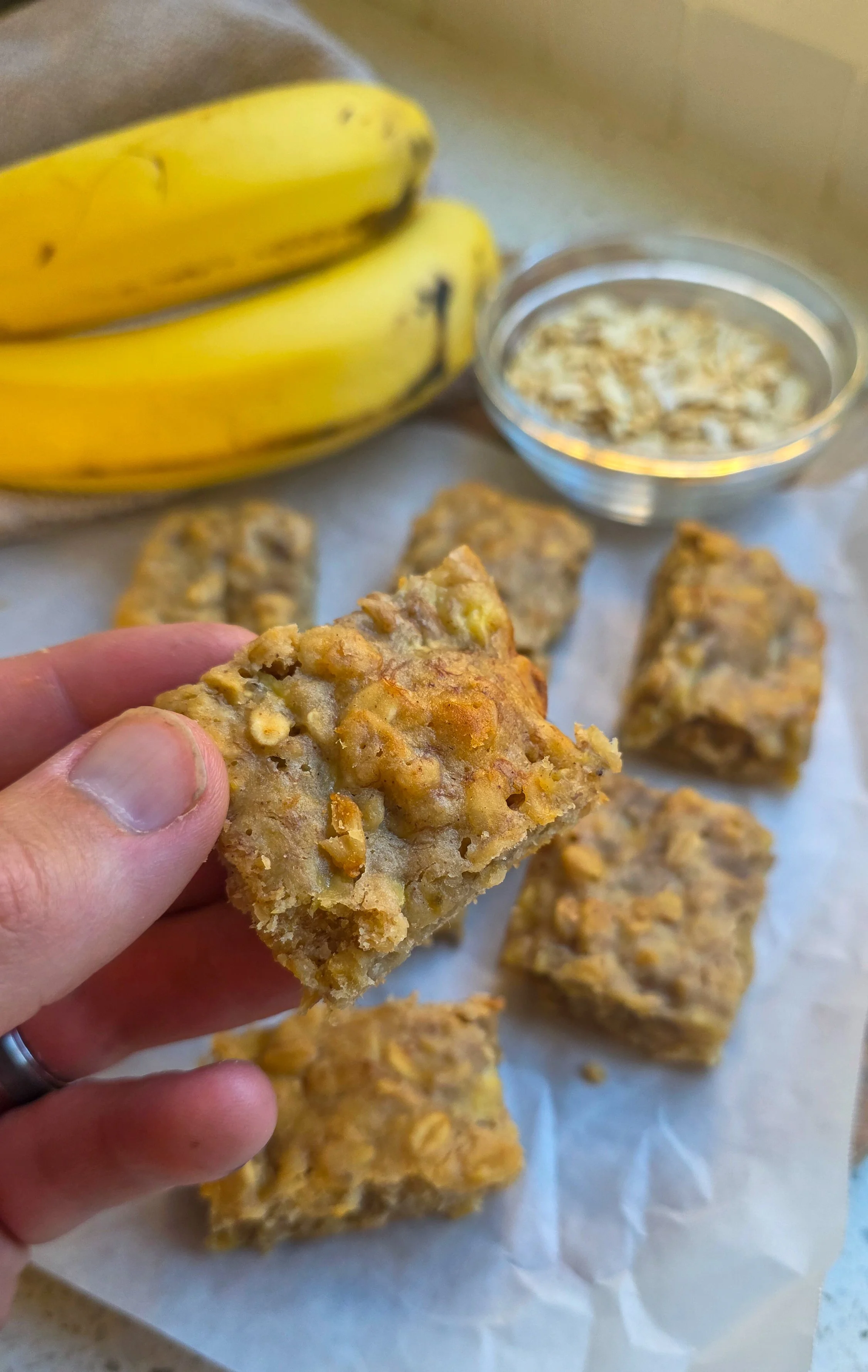 Banana Oat slice