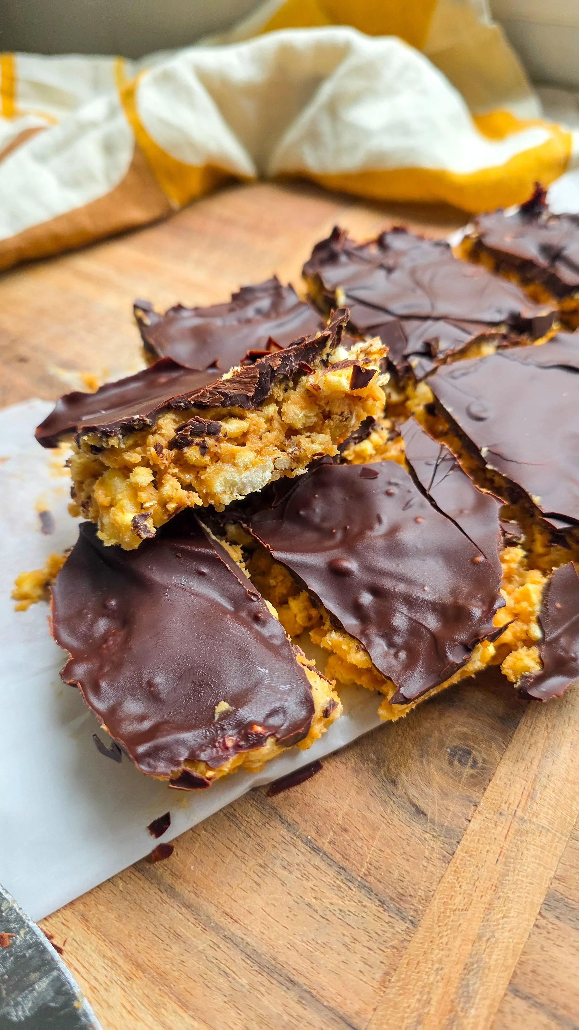 Corn Thins Chocolate Peanut Butter Bars