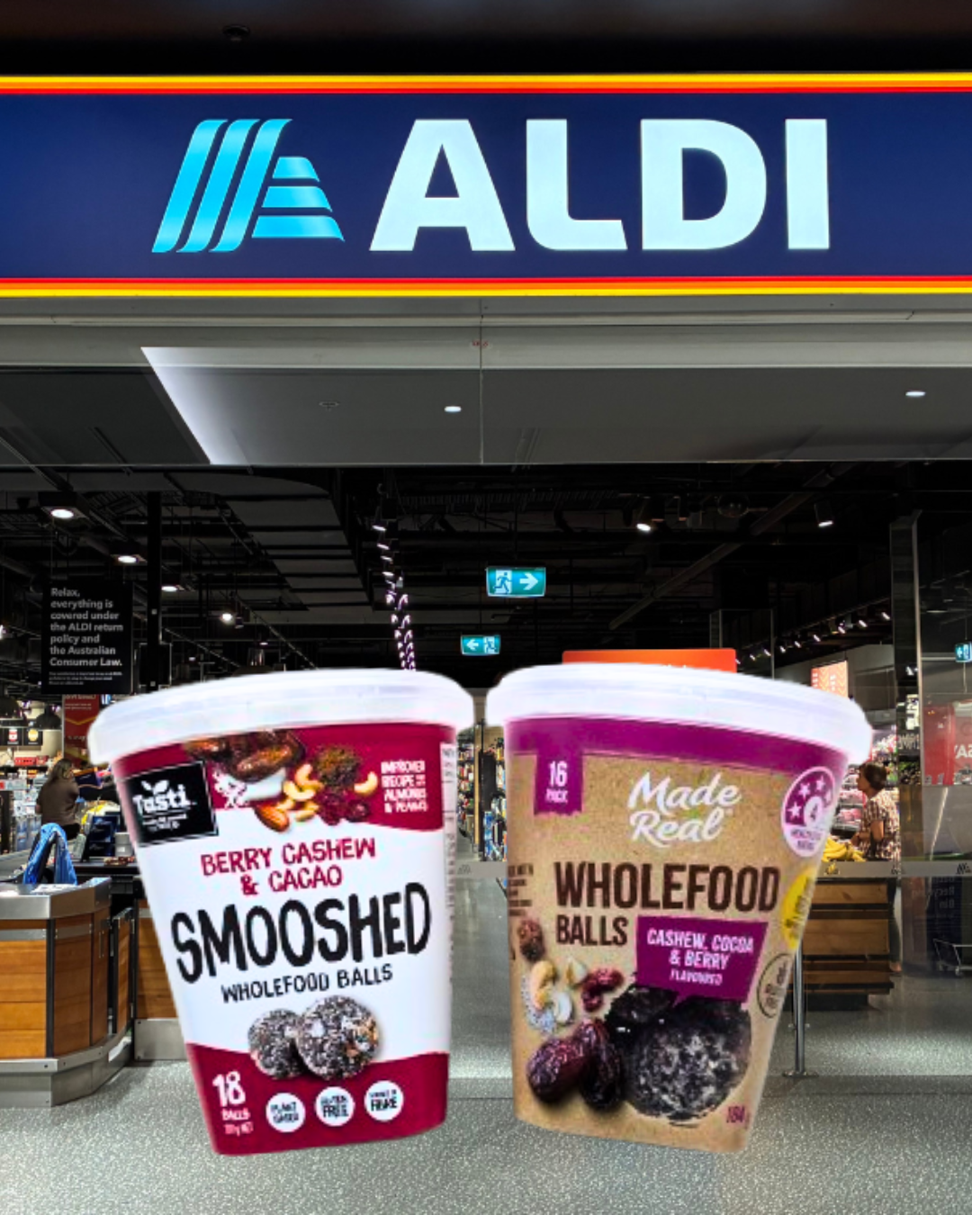 smooshed wholefood balls ALDI vegan swap Made Real Wholefod Balls