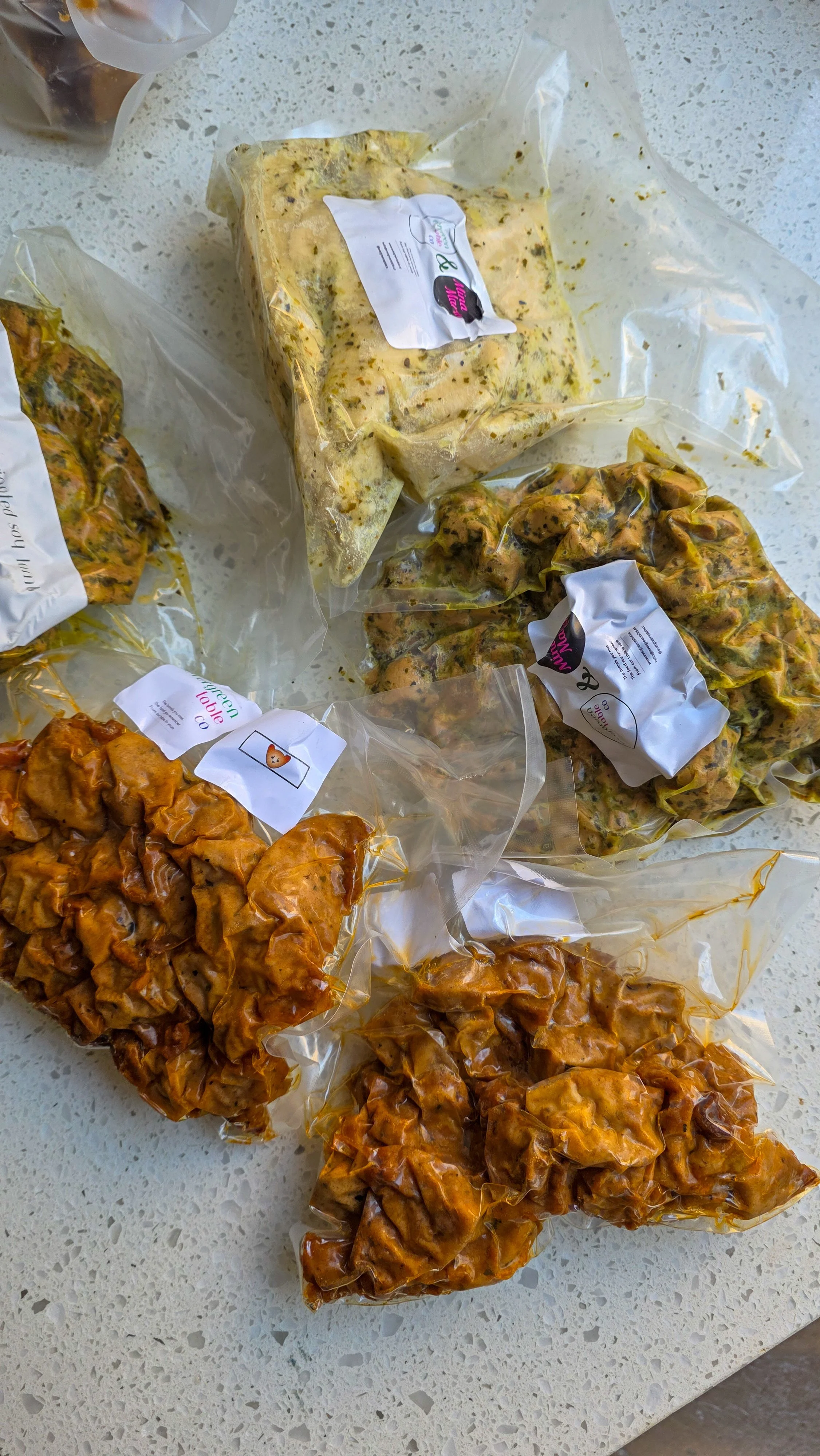 Evergreen Table Co mock meats offering