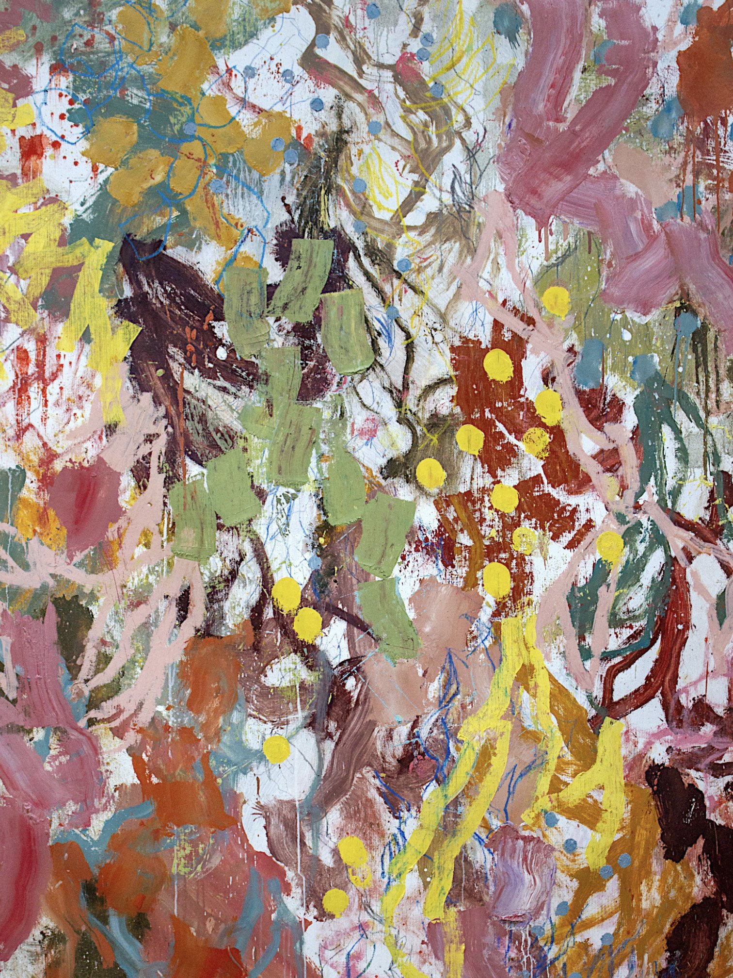 Wildflower 4, 2025 - oil, enamel, acrylic on canvas, 195x150cm