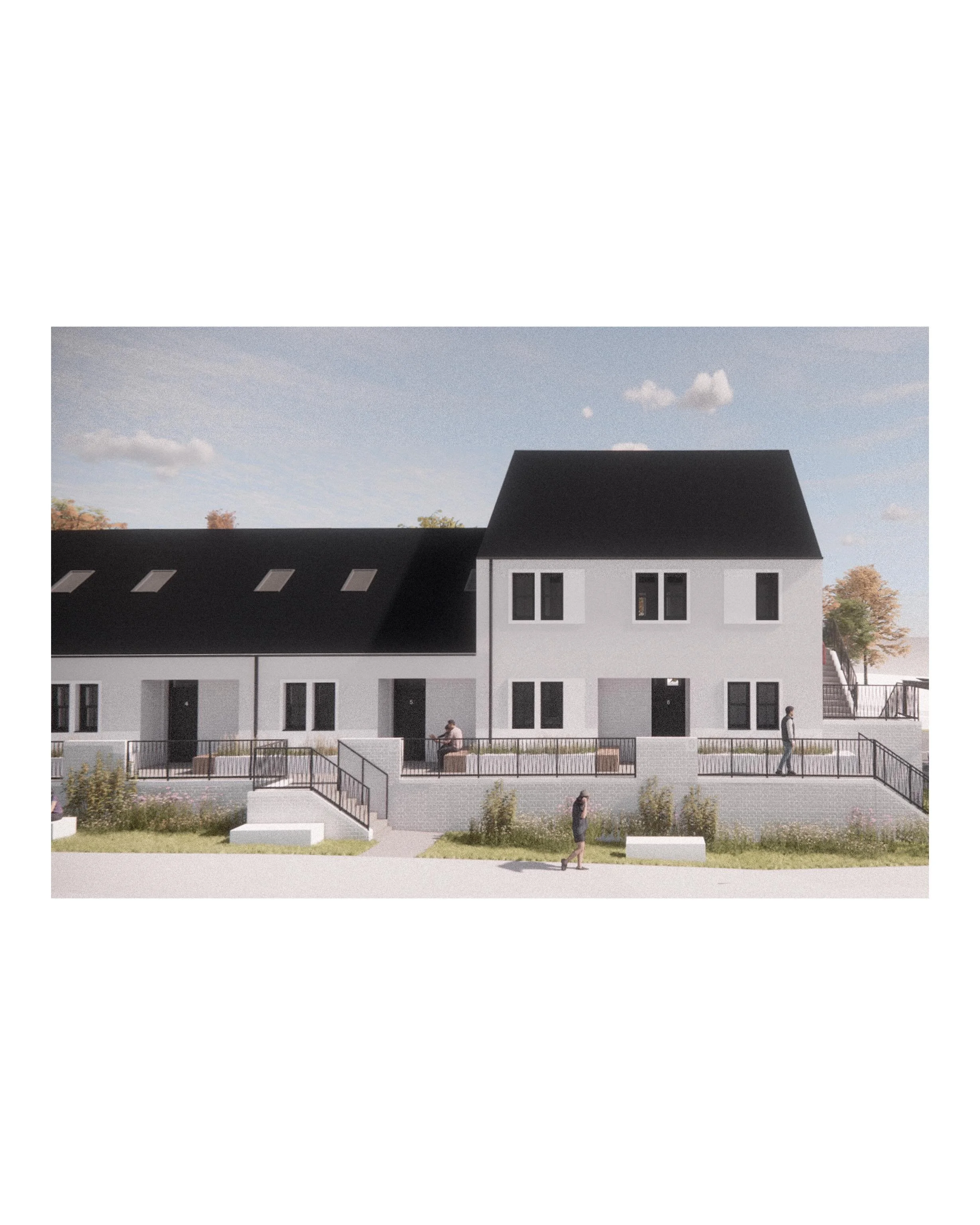 Happy to share that planning consent has been granted for our community housing development at Woodside Terrace for Gatehouse Development Initiative!

The proposals in comprise a carefully designed mix of terraced houses and flats. Repetitive element