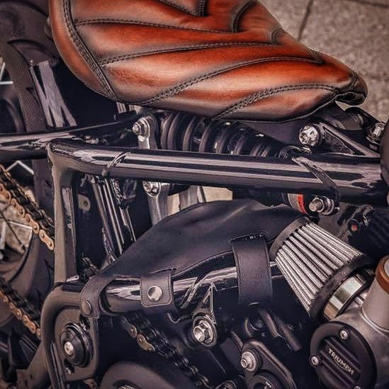 Custom leather 2024 bobber seats
