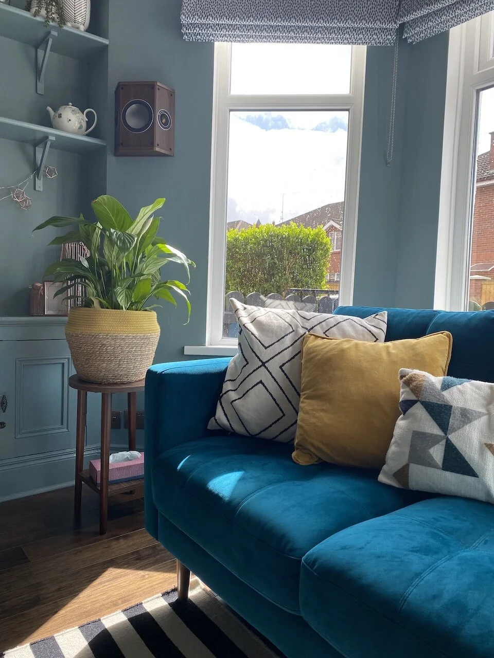 Project Ardmore teal sofa