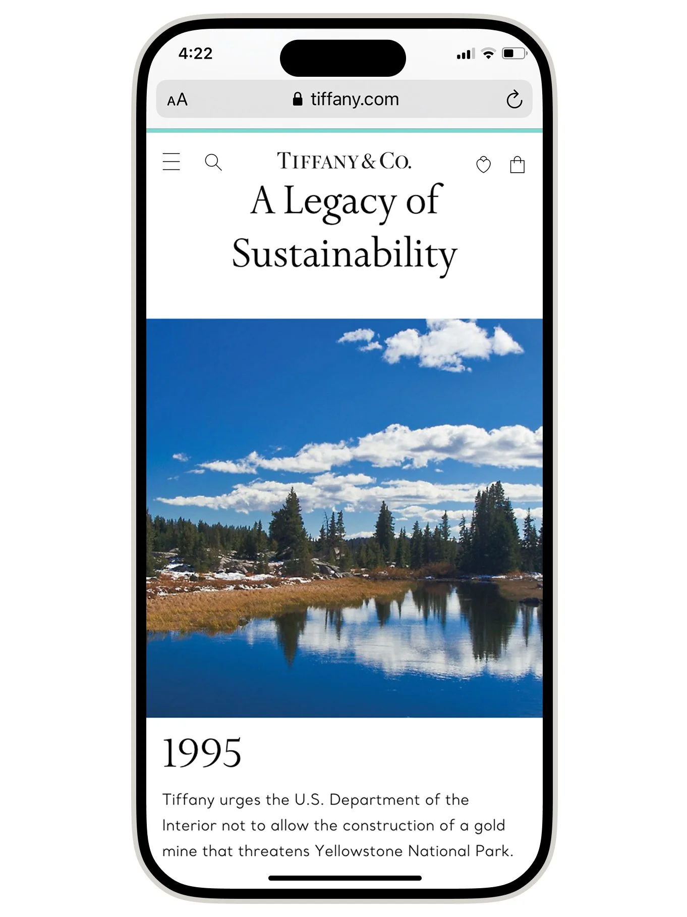 Tiffany & Co.— Sustainability Hub
