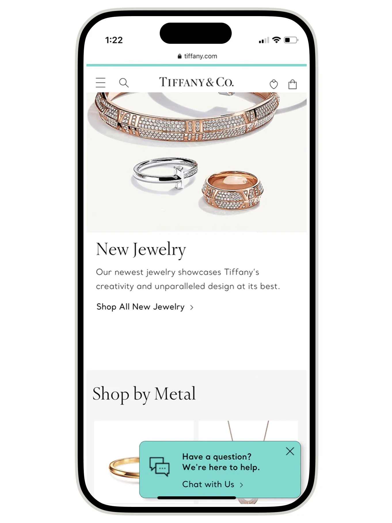 Tiffany & Co.— Proactive Chat