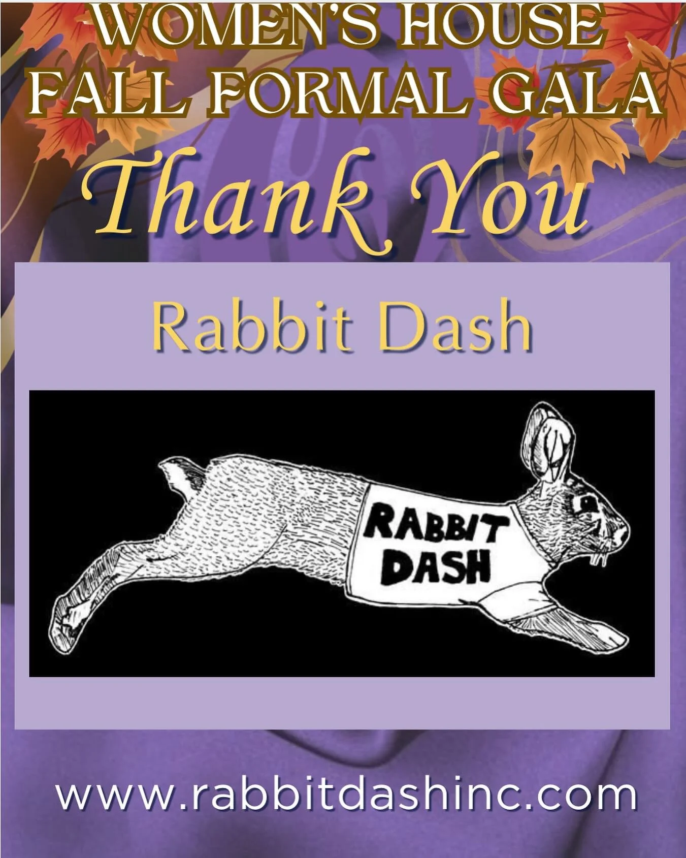 Thank you to @rabbit_dash for generously donating their time and talent to our Fall Formal Gala Dinner, Saturday October 18th, at Lakeshore Recreational Center. 

Tickets still available: 

https://www.canadahelps.org/en/charities/womens-house-servin
