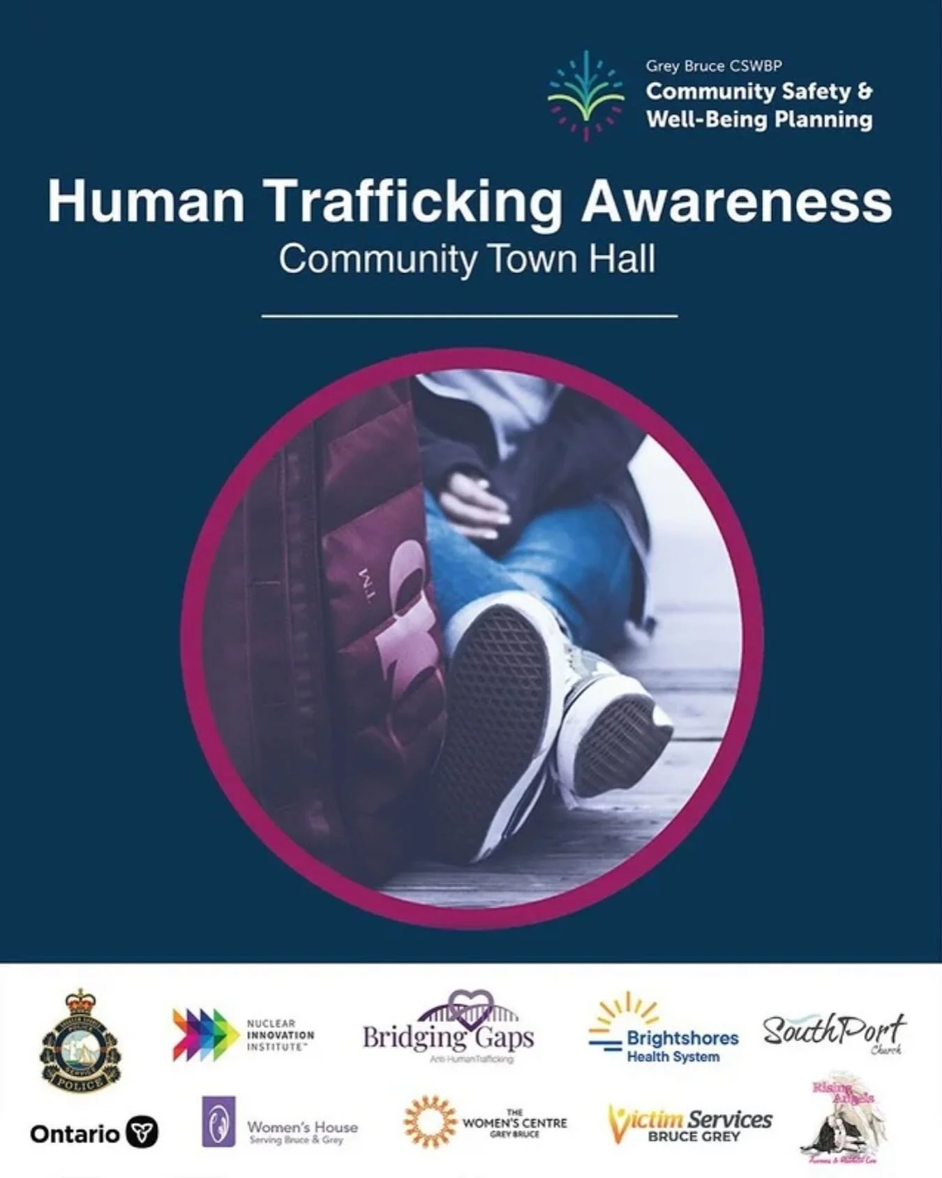 To help raise awareness and start important conversations about Human Trafficking, the Grey Bruce Community Safety and Well-Being Plan and Partners are hosting a series of Community Awareness Townhalls. 

Read the following link for more details: 

h