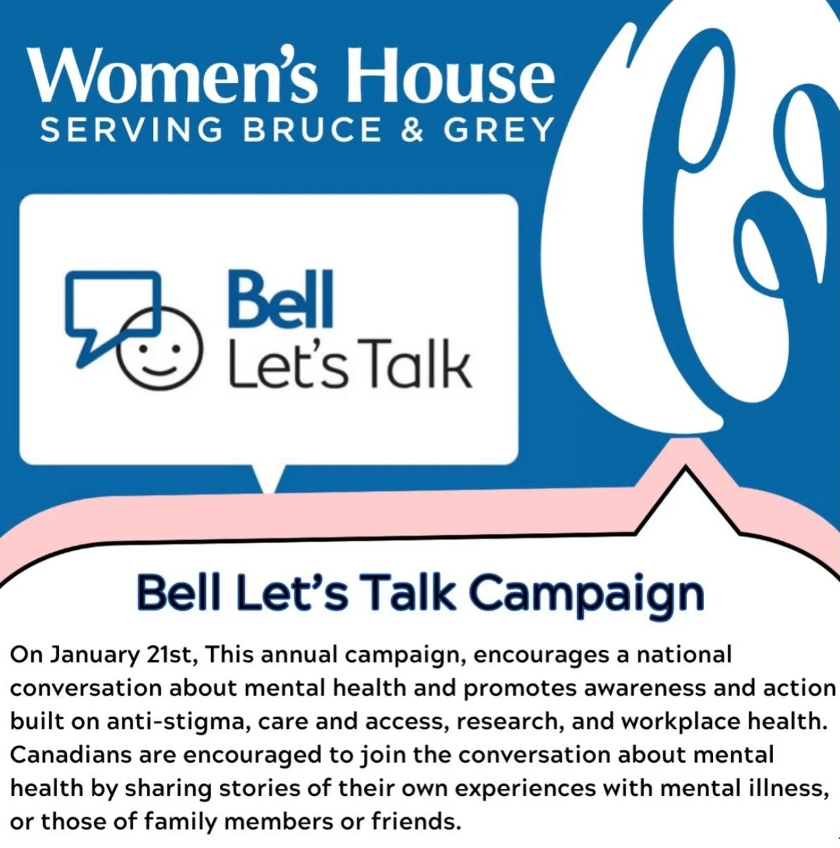 𝐁𝐞𝐥𝐥 𝐋𝐞𝐭&rsquo;𝐬 𝐓𝐚𝐥𝐤 16th Annual Day for Mental Health

Bell is investing $10 Million towards Canadian mental health initiatives, bring the total investment to $194 Million since 2010. 

Text YOUTH to 44678 to donate $5, and Bell will ma