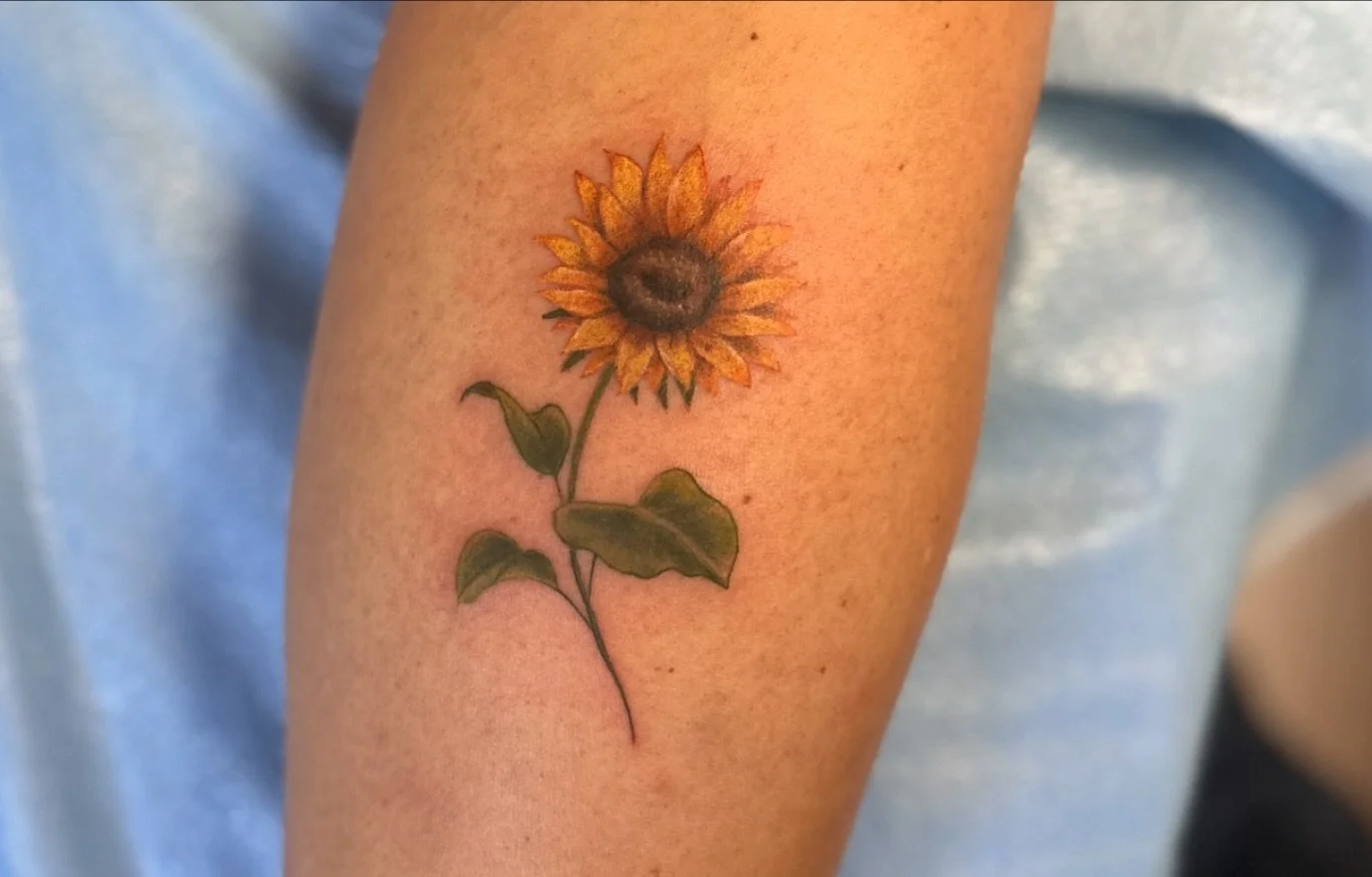 Fresh and about a month healed