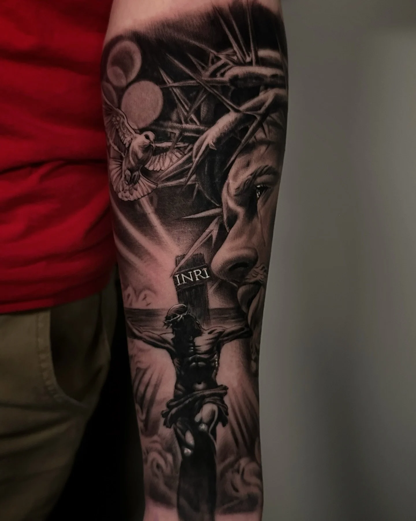 Can you see it? INSANE coverup we knocked out in 9h30💥 🥊🔥 #arkansas #arkansastattoos #arkansastattooartist #explore