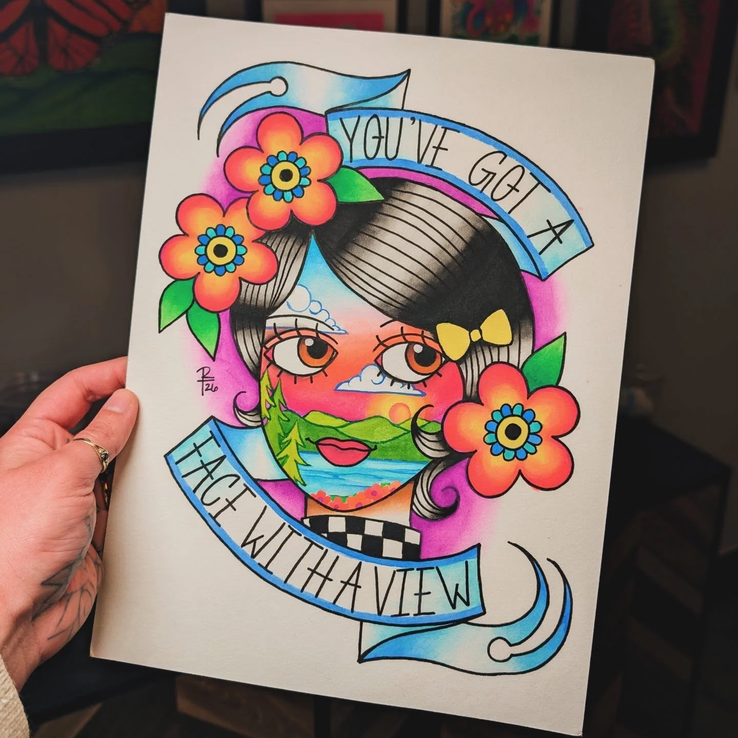 Some paintings as of late ✍🏻 Took a fat break through the holidays and have been having fun jamming on designs again. Available to tattoo ⭐