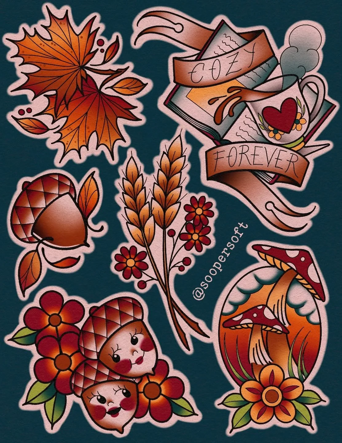 Fall y'all 🍂 Available designs, DM to claim one
.
.
.
.
.
.
.

#colortattoo #tattooartist #arkansasartist #arkansastattoo #bentonvillearkansas #bentonvilletattoo #fayettevilletattoo #fayettevillearkansas #nwarkansas #nwarkansasartist #cutetattoo  #i