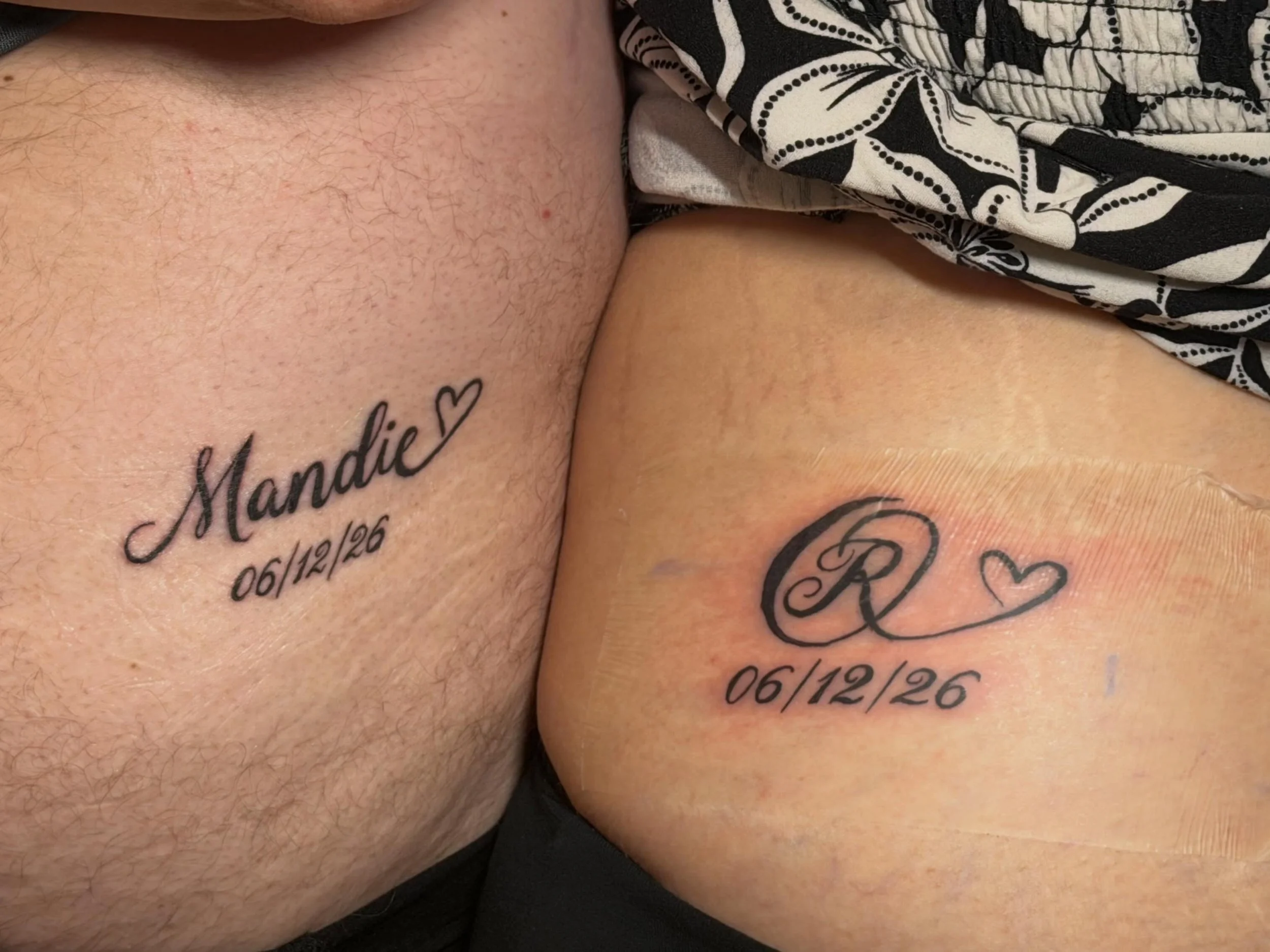 I&rsquo;ve known Mandie since I was 21. We worked together at the hospital for years and years. Over 10 years later she gets a tattoo from me and we&rsquo;re getting married the same year?!?! How crazy is that!! I love you @mandella_webb , I am so in
